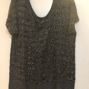 Torrid Charcoal and Black Short Sleeve Top